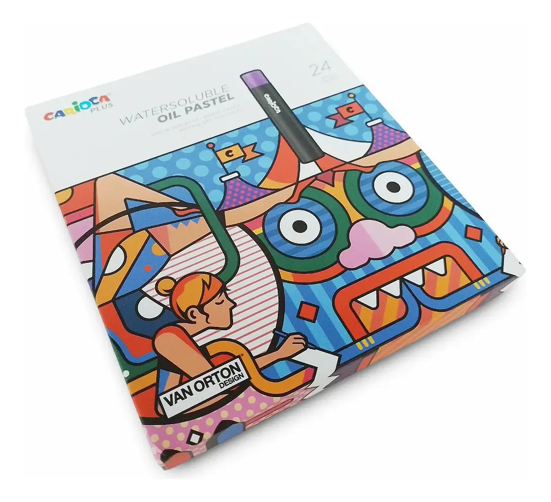 Pastéis a óleo Carioca Plus Color S X 24 unidades de cores