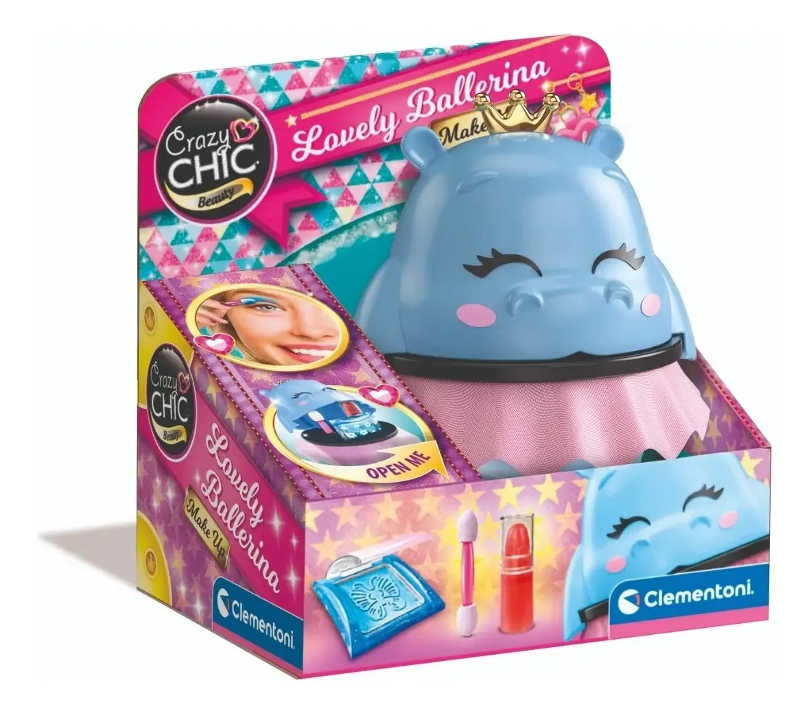 Kit de maquiagem Clementoni Crazy Chic Cool Ballerina