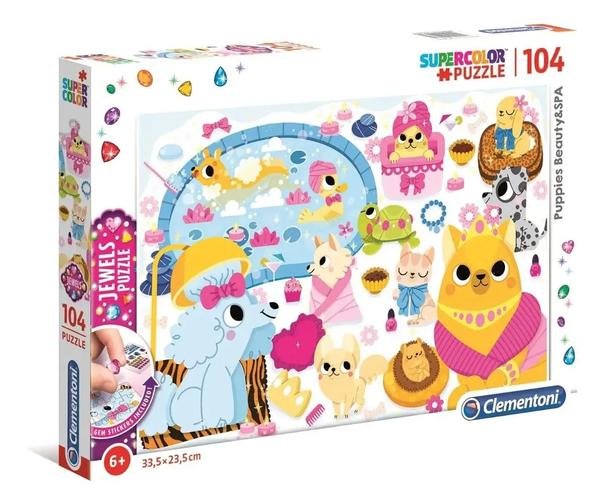 Puzzle Clementoni Puppies, Beauty & Spa 104 unidades 20167
