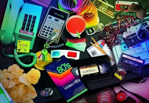 Quebra-cabeças Clementoni 1000p Memórias dos anos 80