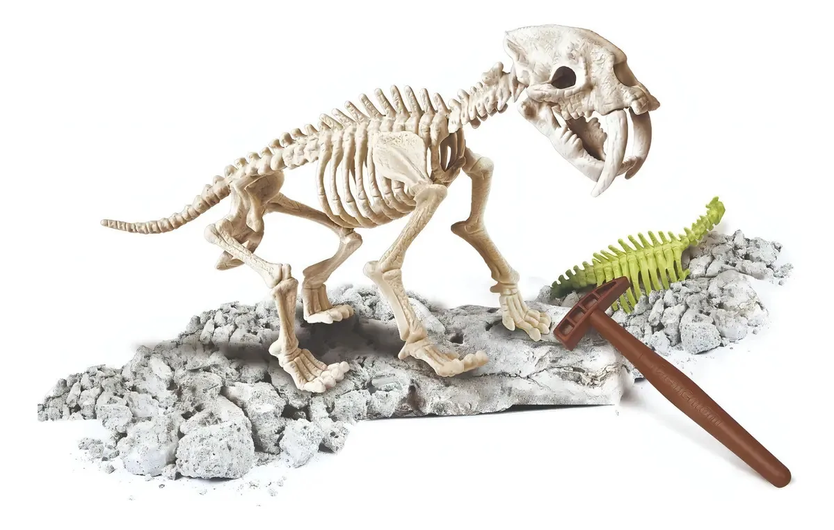 Blocos para montar Clementoni Arqueoplaying Smilodon 13 peças