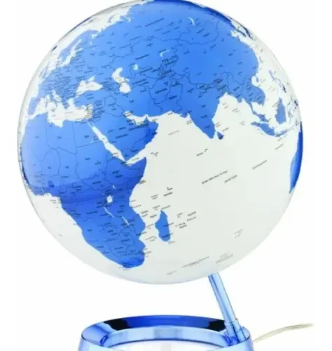 Globo 30cm Luminoso Light & Color Azul Led 220v Decorativo