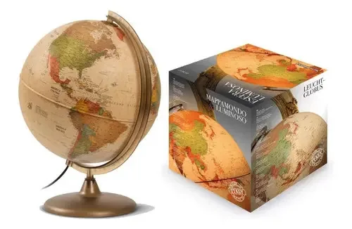 Descubra o globo terrestre com luz tecnodidática