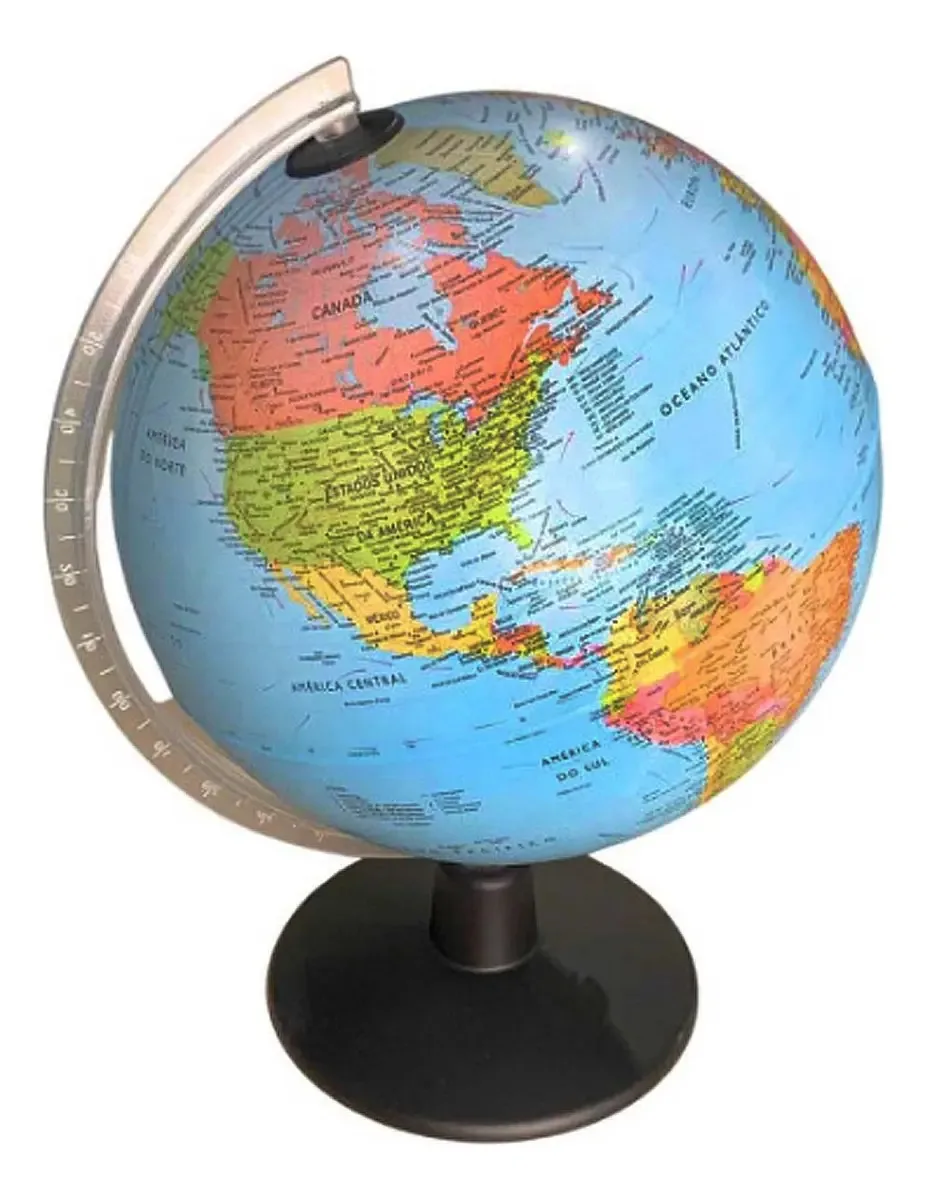 Globo Terrestre Iluminado Tecnodidattica 25cm Constelações Didático
