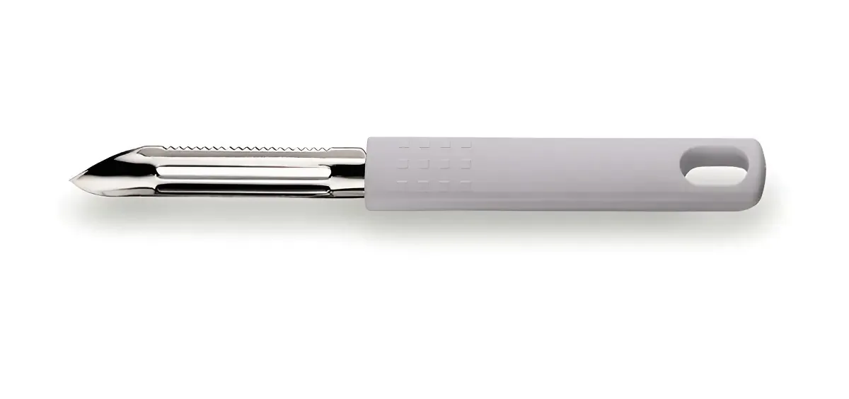 Descascador De Batatas Ghidini Inox Branco Com Hoja De Aço Inoxidável