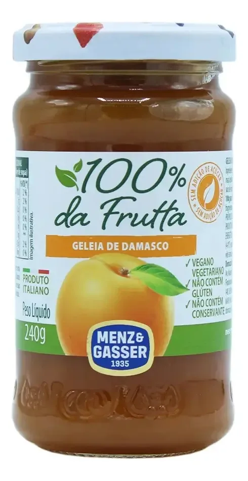 Geleia 100 Damasco Prima Frutta 240g