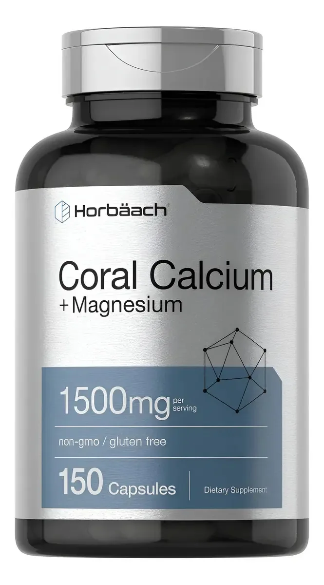 Suplemento em cápsulas Horbaach Suplementos de coral, cálcio e magnésio X 163g