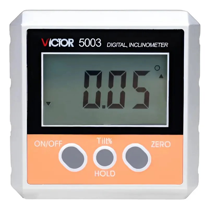 Inclinômetro digital Victor 5003, 4 ímãs, 90°, três superfícies