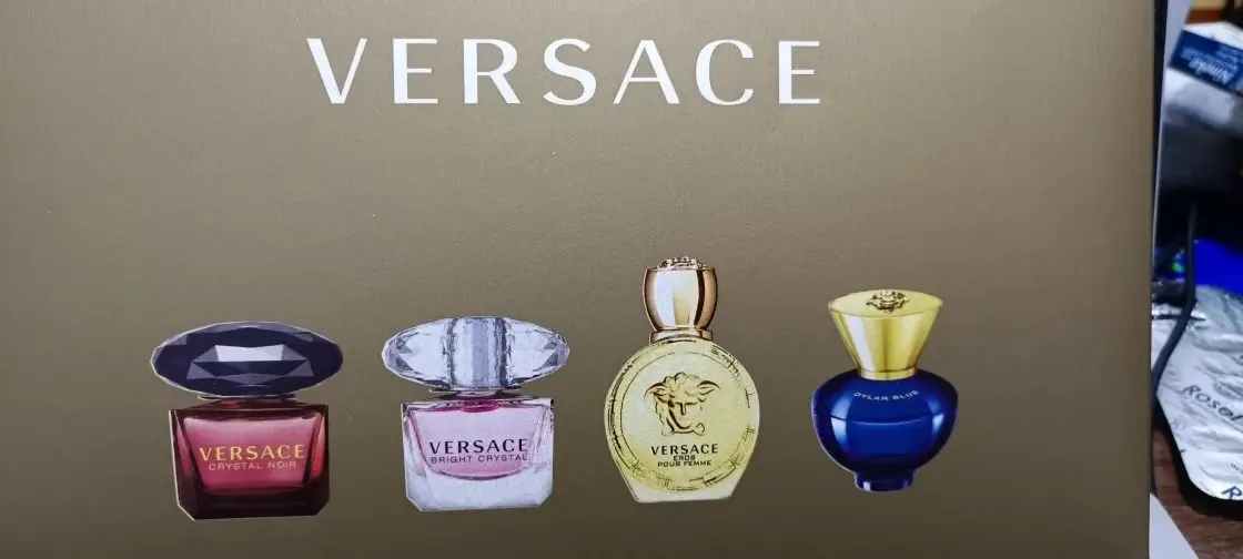 Conjunto Miniaturas Perfume Feminino Versace Bright Crystal Eros Femme 5mL