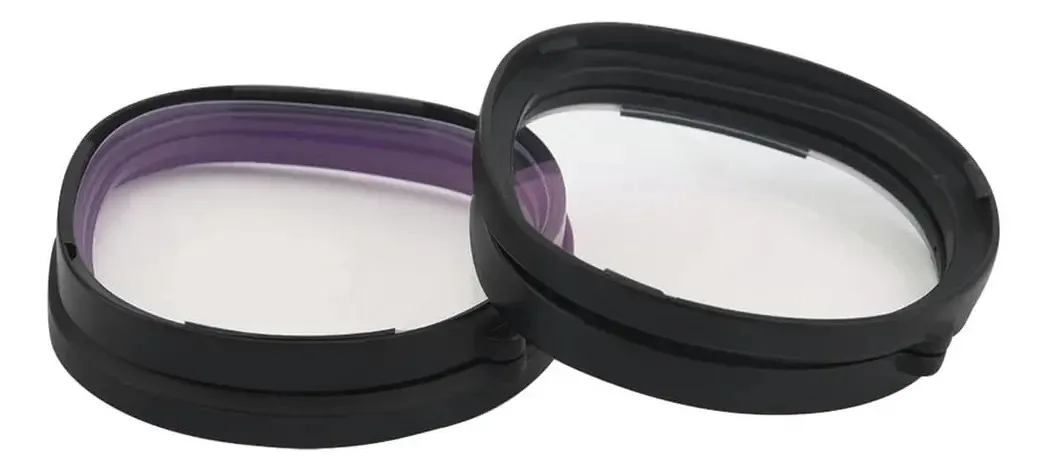 1 Par de Fones de Ouvido Ythythyth, com Clipe, Fácil de Instalar, Lentes de Realidade Virtual, Óculos para Jogos, Acessórios Contra Luz Azul, Substituição para Oculus Quest 2