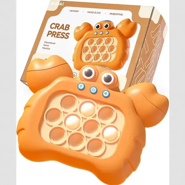 Jogo Pop-it Sensory Fidget Toys, Orange Frog Toy
