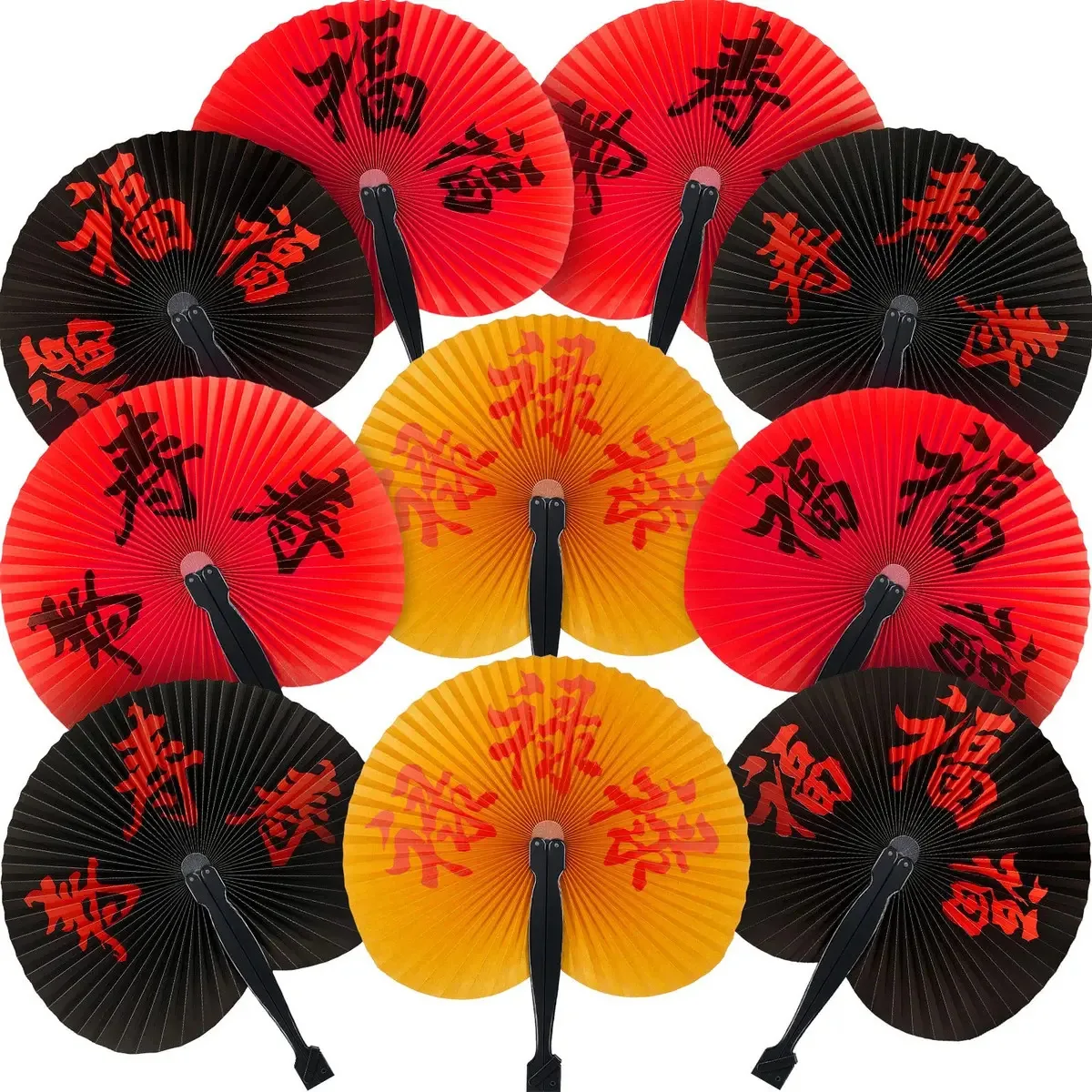 Leques Dobráveis Ano Novo Chinês Decoração Casamento Aniversário