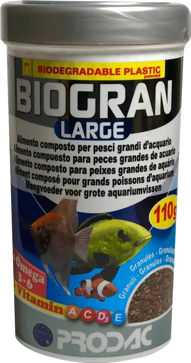 Alimento Prodac Biogran Large 110g Peixes Grandes Aquários