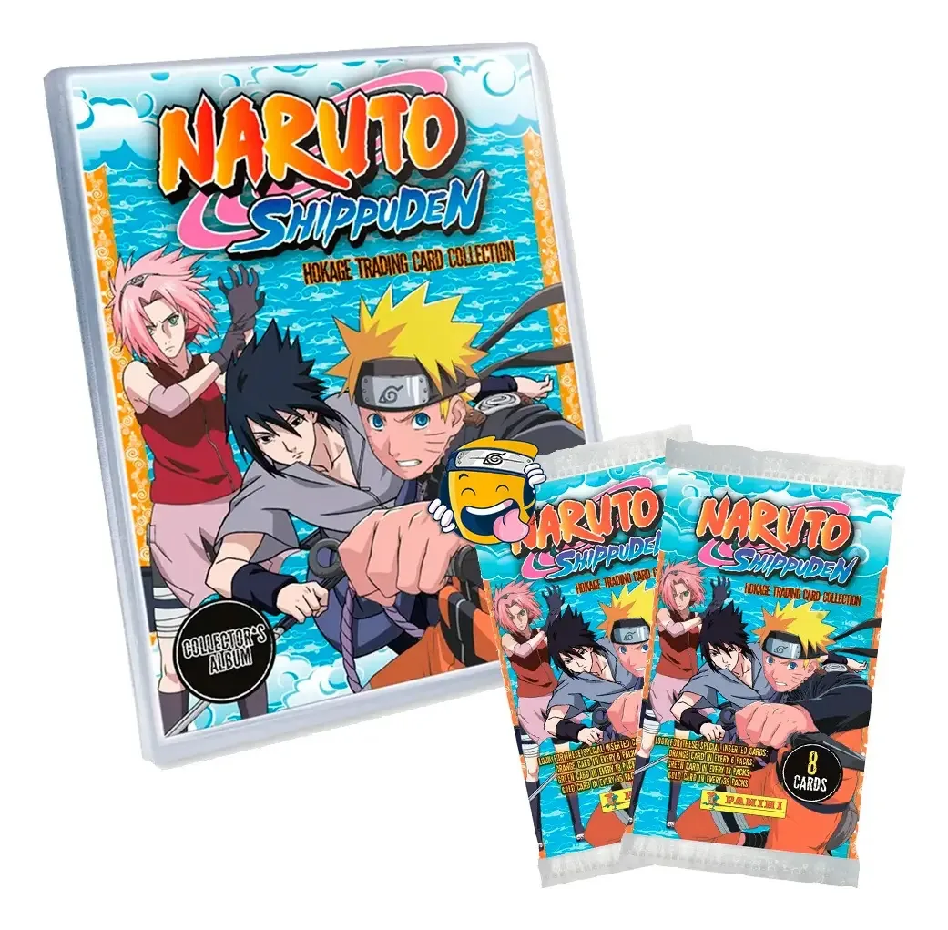Colecionador de cartões Naruto Shippuden Tcg + 2 envelopes