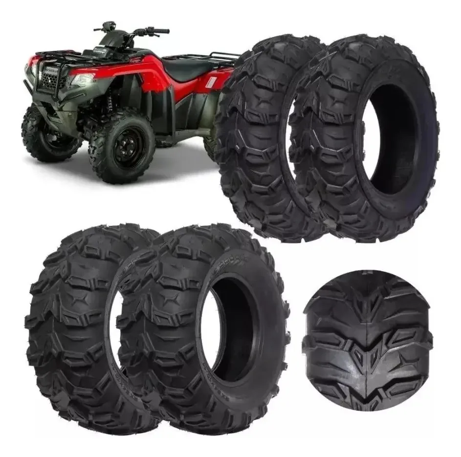 4 Pneus Quadriciclo Honda Fourtrax 24/8-12 + 24/10-11