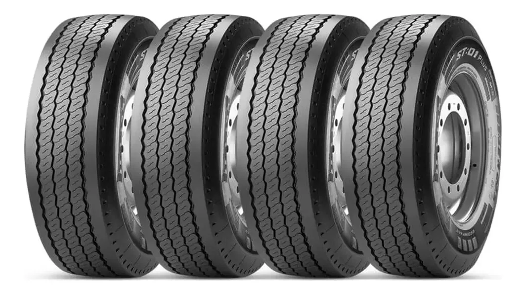 4 Pneu Pirelli 385/65r22.5 160k/158l St 01 Plus Liso Rod