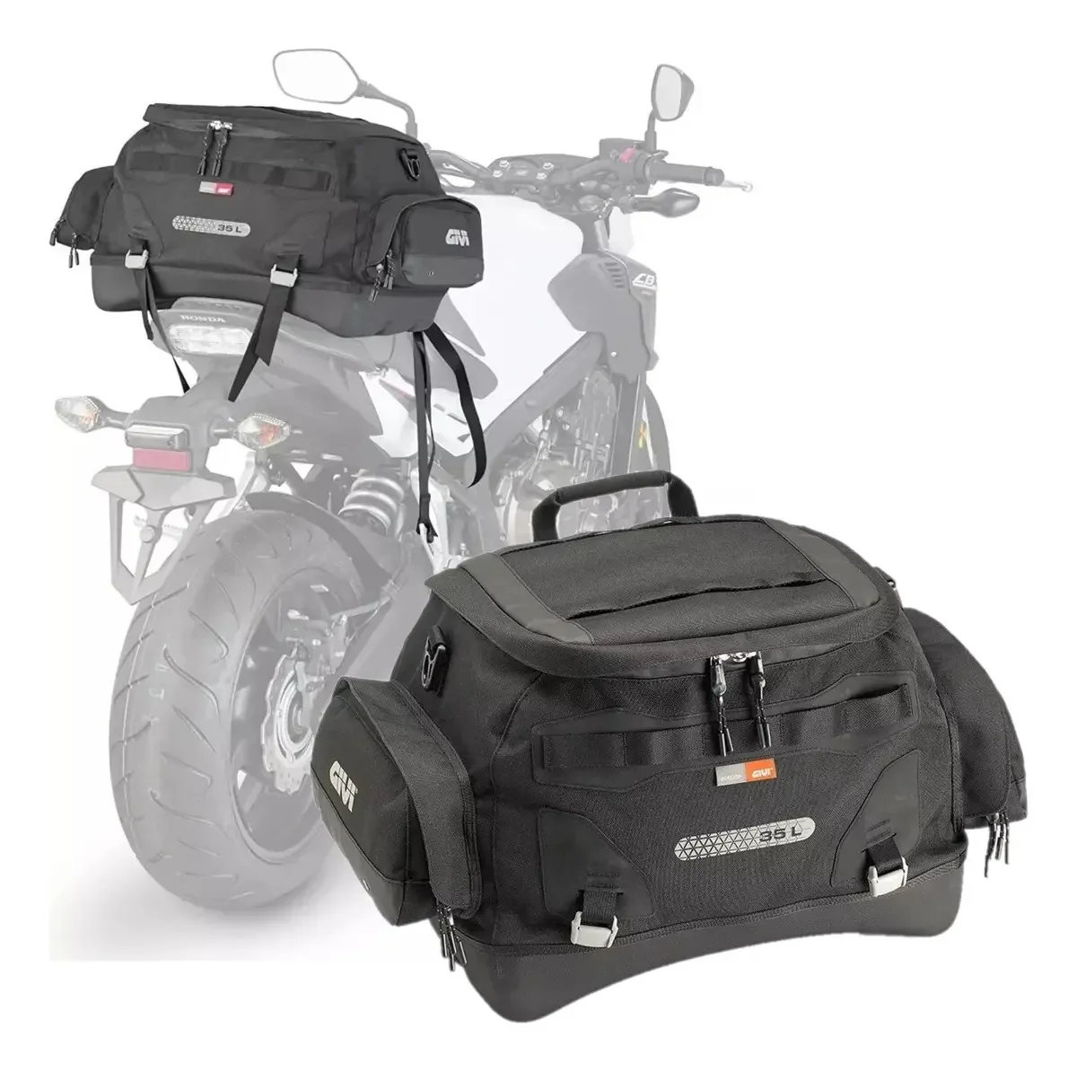 Bolsa traseira preta impermeável Givi Ut805 35lt