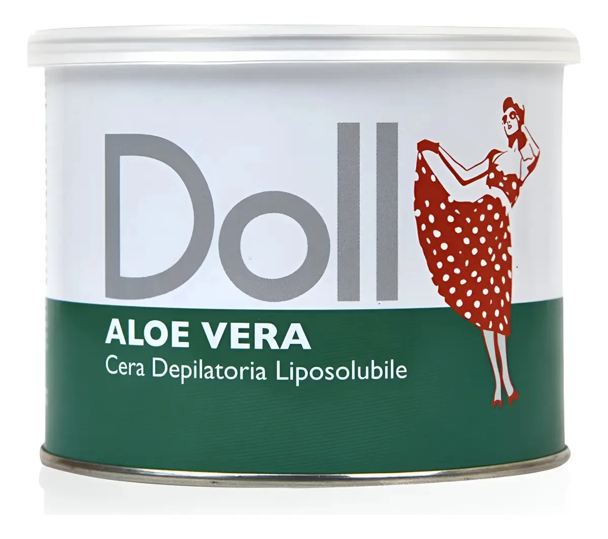 Cera de depilação lipossolúvel Doll Aloe Vera 400ml