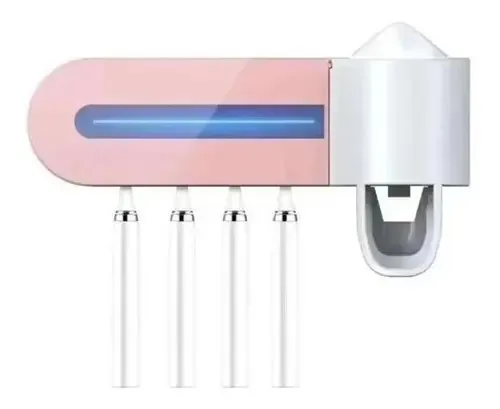 Suporte de escova de dentes com esterilizador UV recarregável