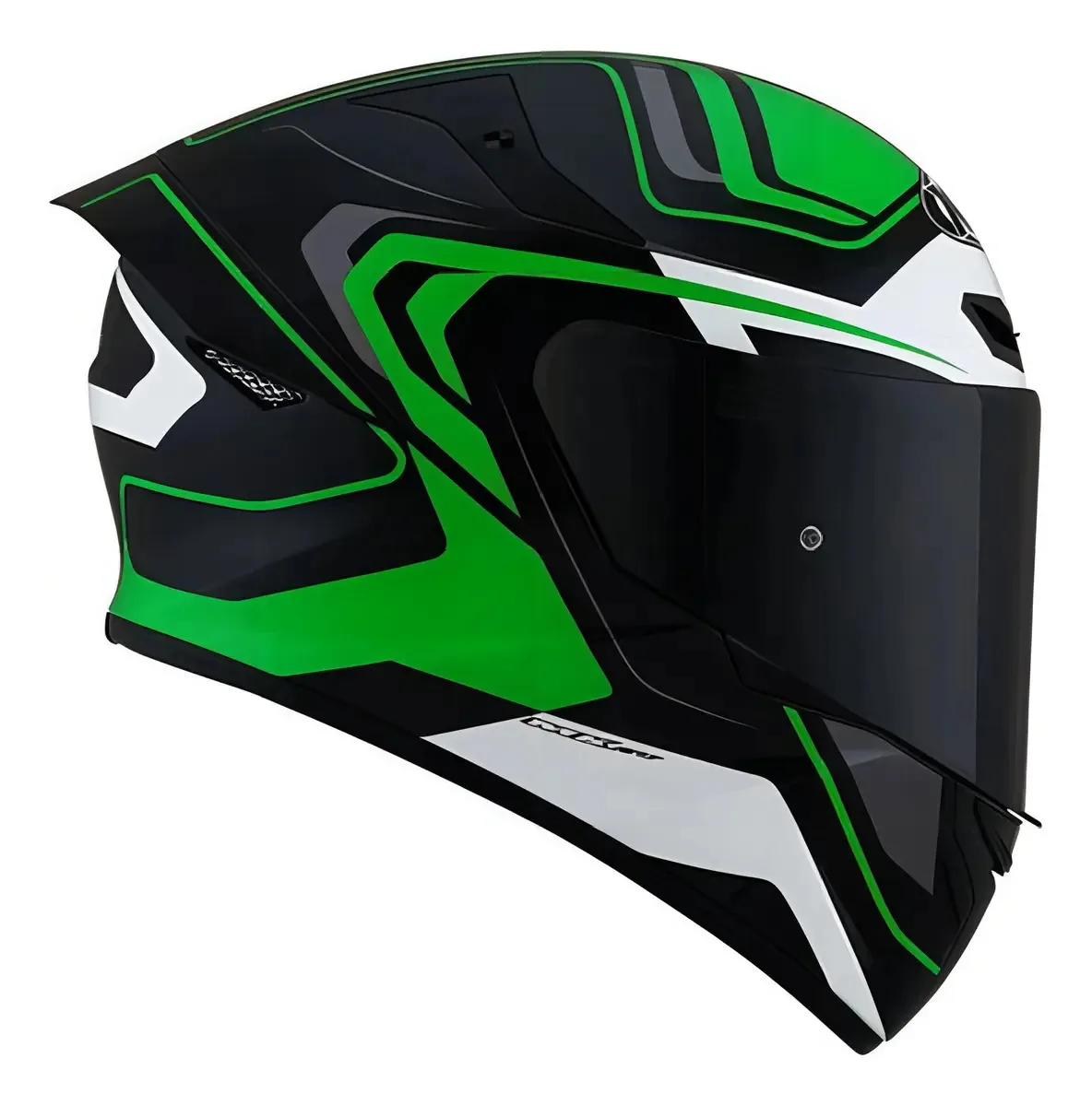 Capacete Kyt Tt Course Overtech Preto Verde