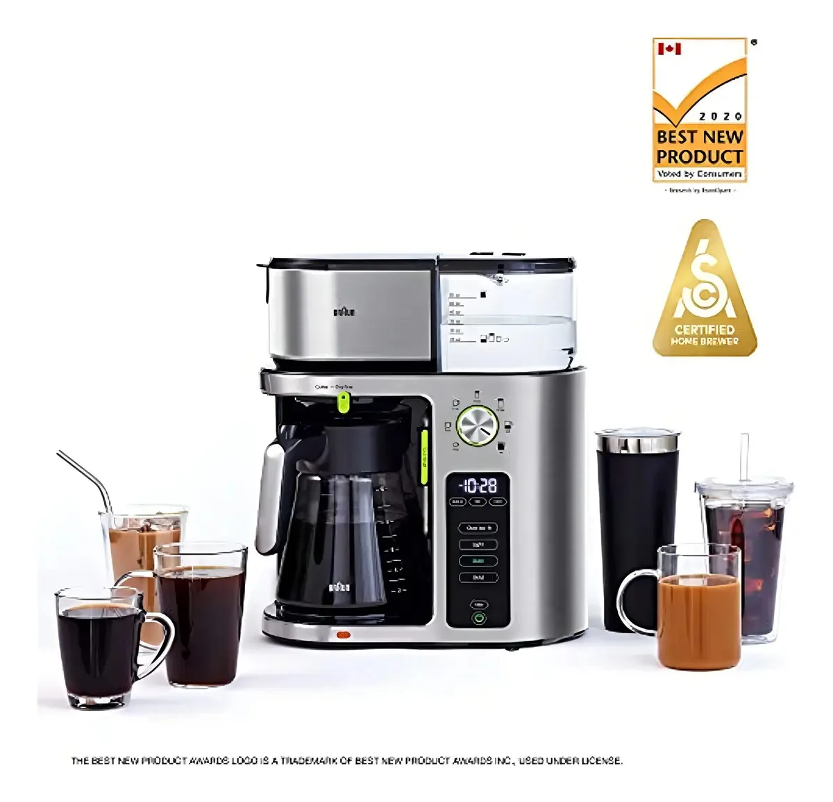 Cafeteira Braun Multiserve, 7 tamanhos de preparação de programas