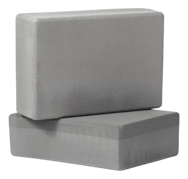 Block For Yoga Pilates Block Fitness Brick Training Color: Cinza