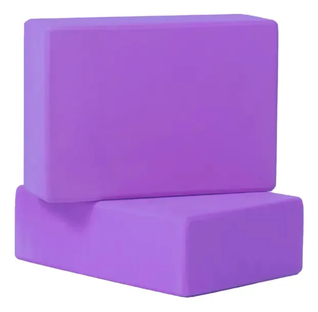 Bloco para ioga Pilates Block Fitness Brick Training Color Violet