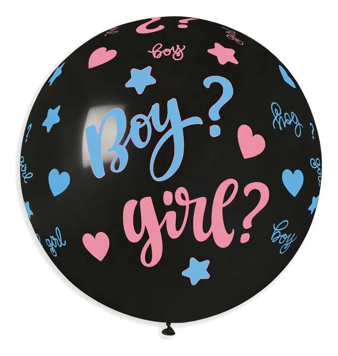 Balão Chá Revelação Preto 31 Polegadas Gemar Boy Girl