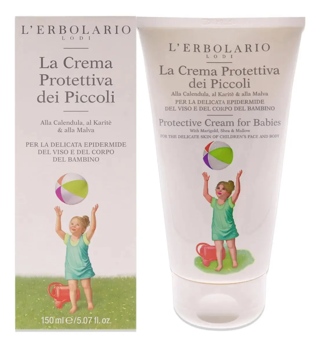 Creme Protetor L'erbolario Para Bebês Com Vitaminas 150ml