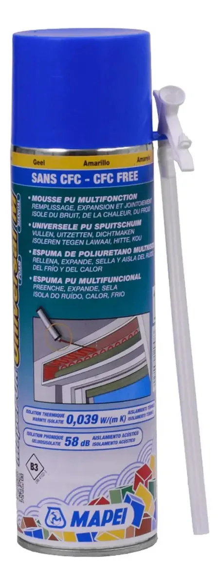 Espuma de poliuretano Mapepur 500 ml Espuma universal M 16697