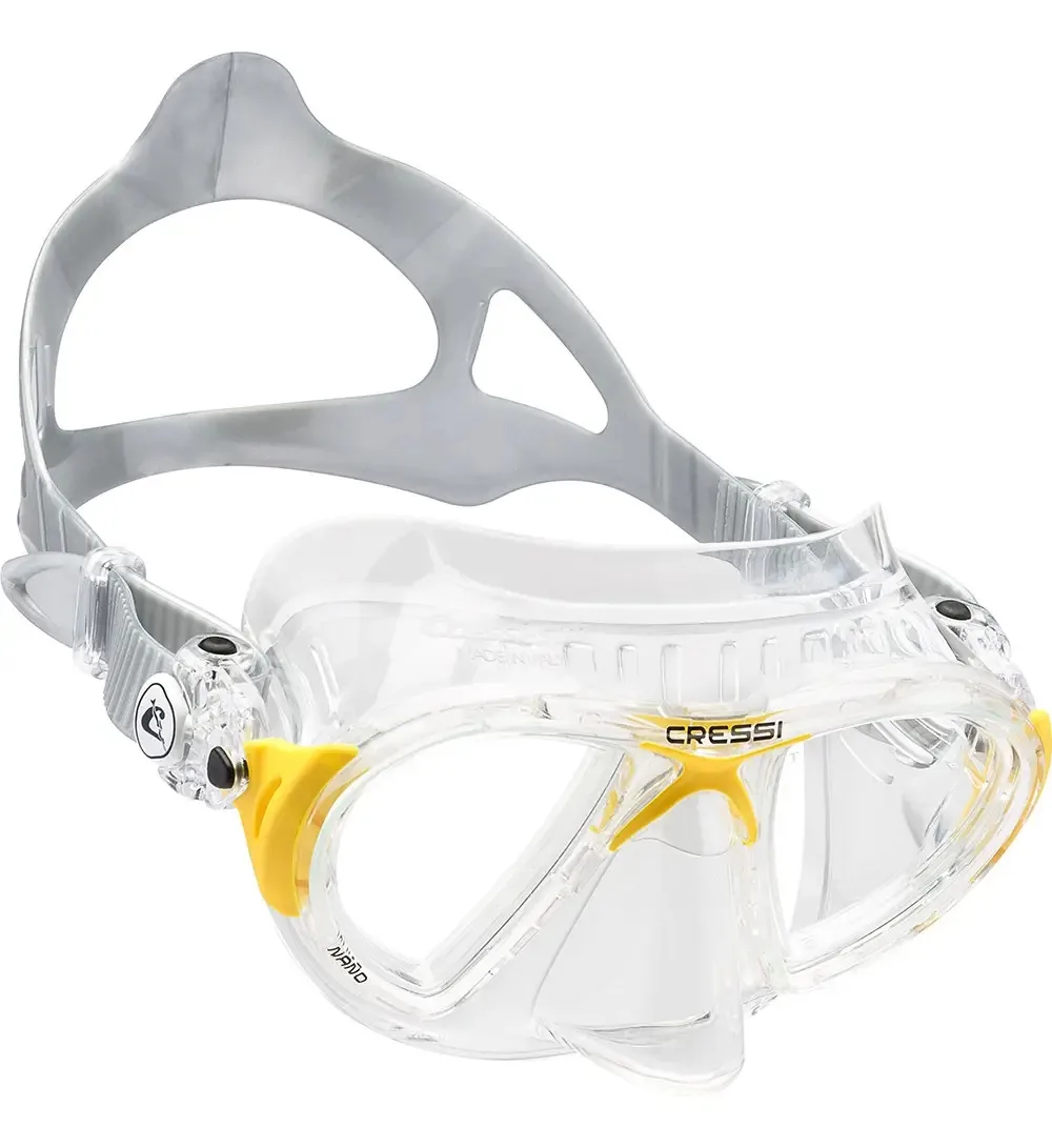 Máscara De Mergulho Cressi Nano Cor Amarelo