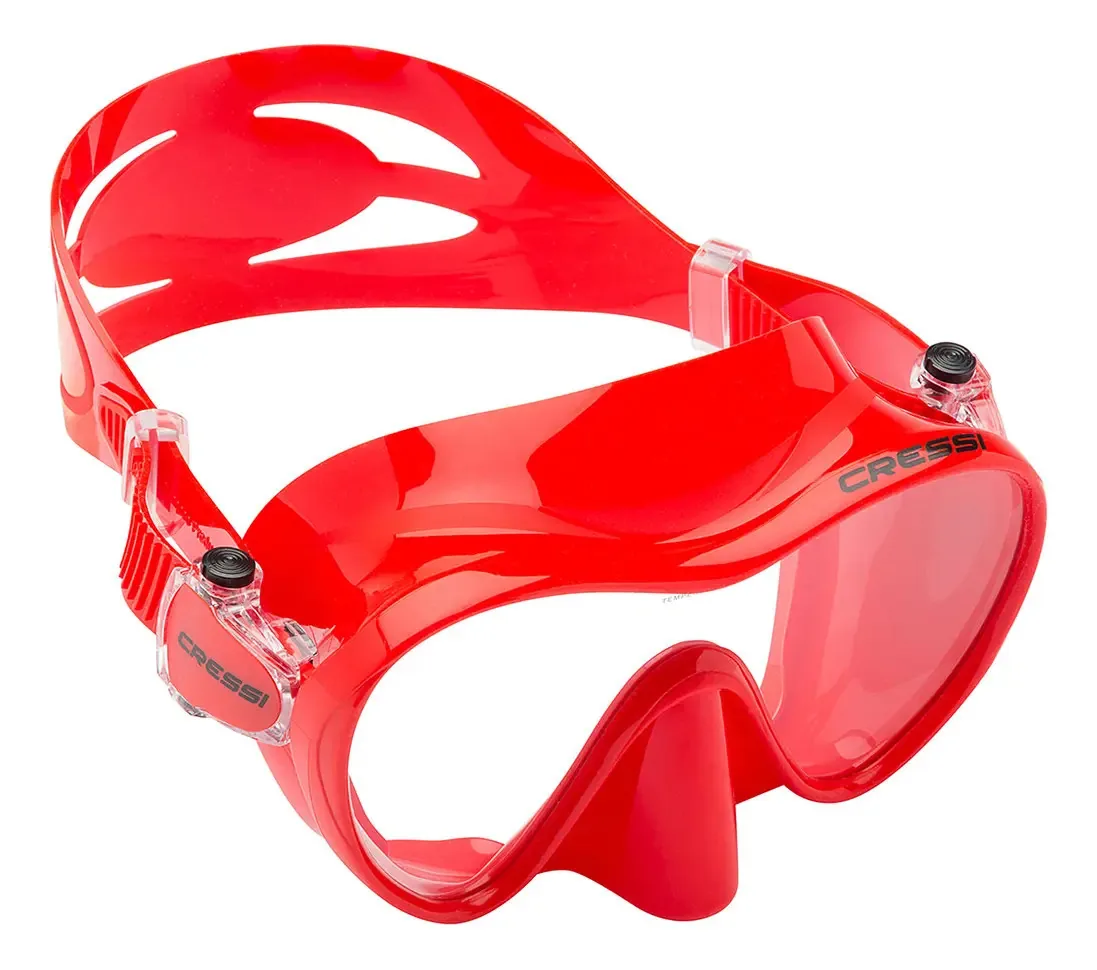 Máscara De Mergulho Cressi Frameless Cor Vermelho