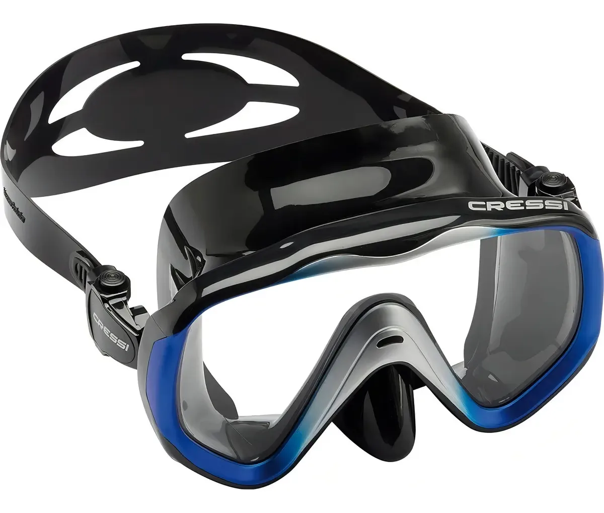 Máscara De Mergulho Cressi Liberty Cor Preto/azul