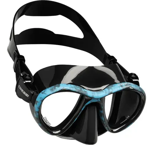 Máscara De Mergulho Cressi Metis Hunter Cor Azul