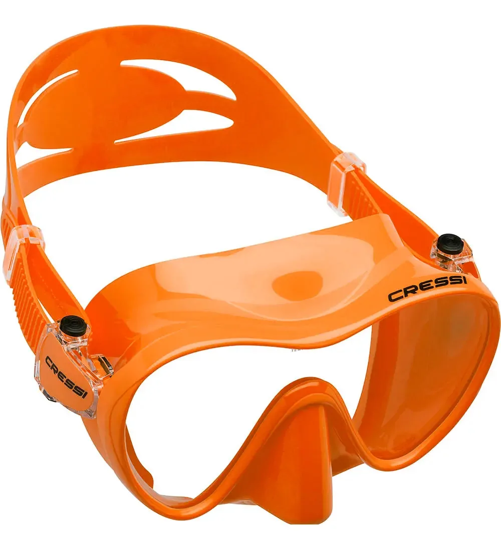 Máscara De Mergulho Cressi Frameless Cor Laranja