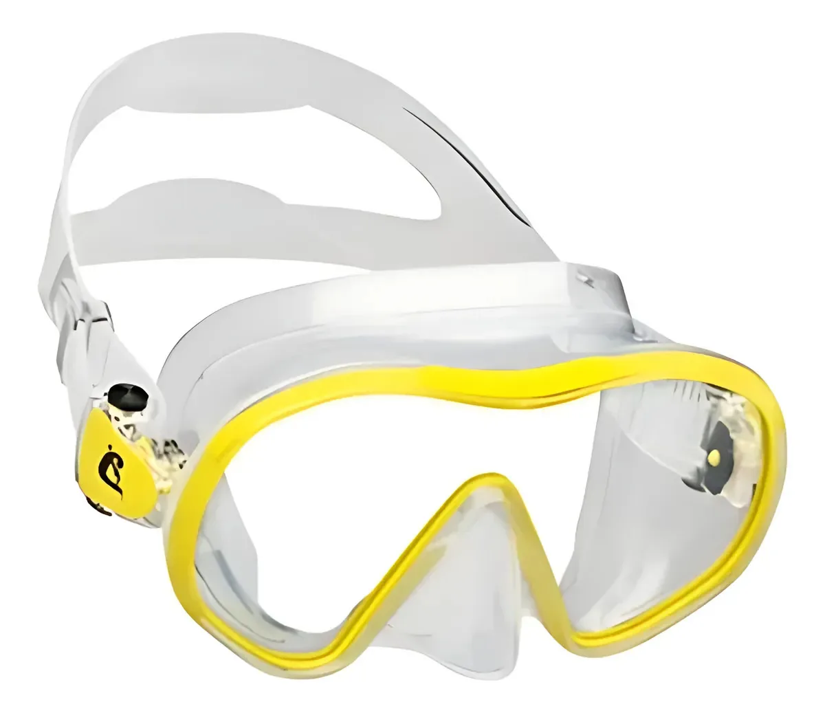 Máscara De Mergulho Cressi F-dual Cor Transparente/Amarelo