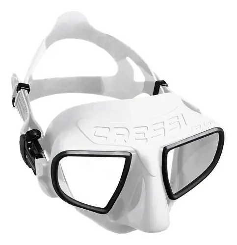 Máscara De Mergulho Cressi Atom Cor Branco