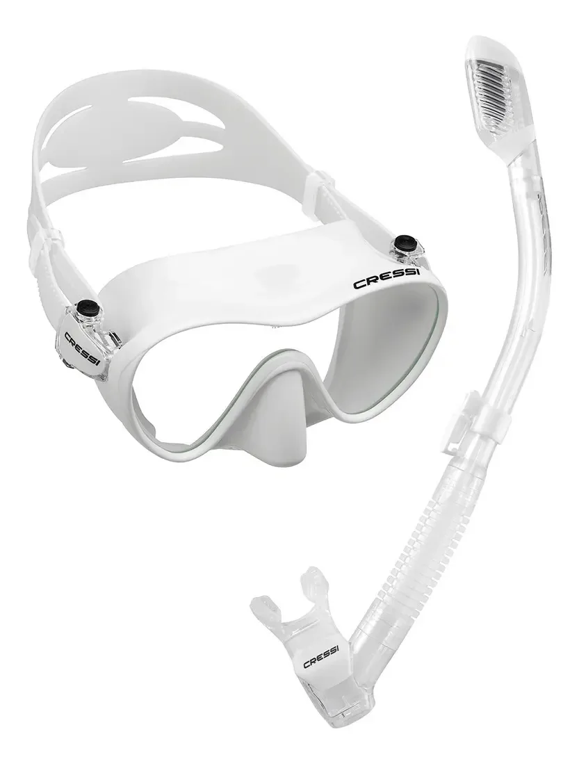 Máscara De Mergulho Cressi Frameless Cor Branco