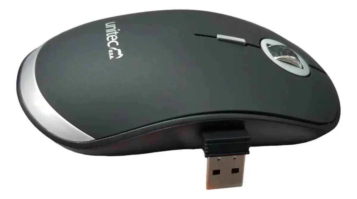 Mouse empresarial sem fio Unitec V1 | Cor preta elegante e confortável
