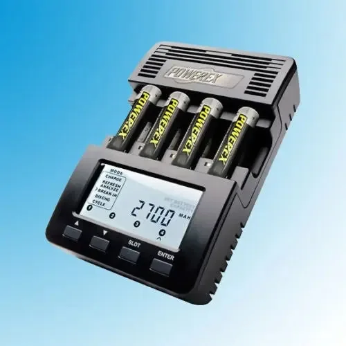Carregador E Analisador De Bateria Aa E Aaa Powerex Mh-c9000