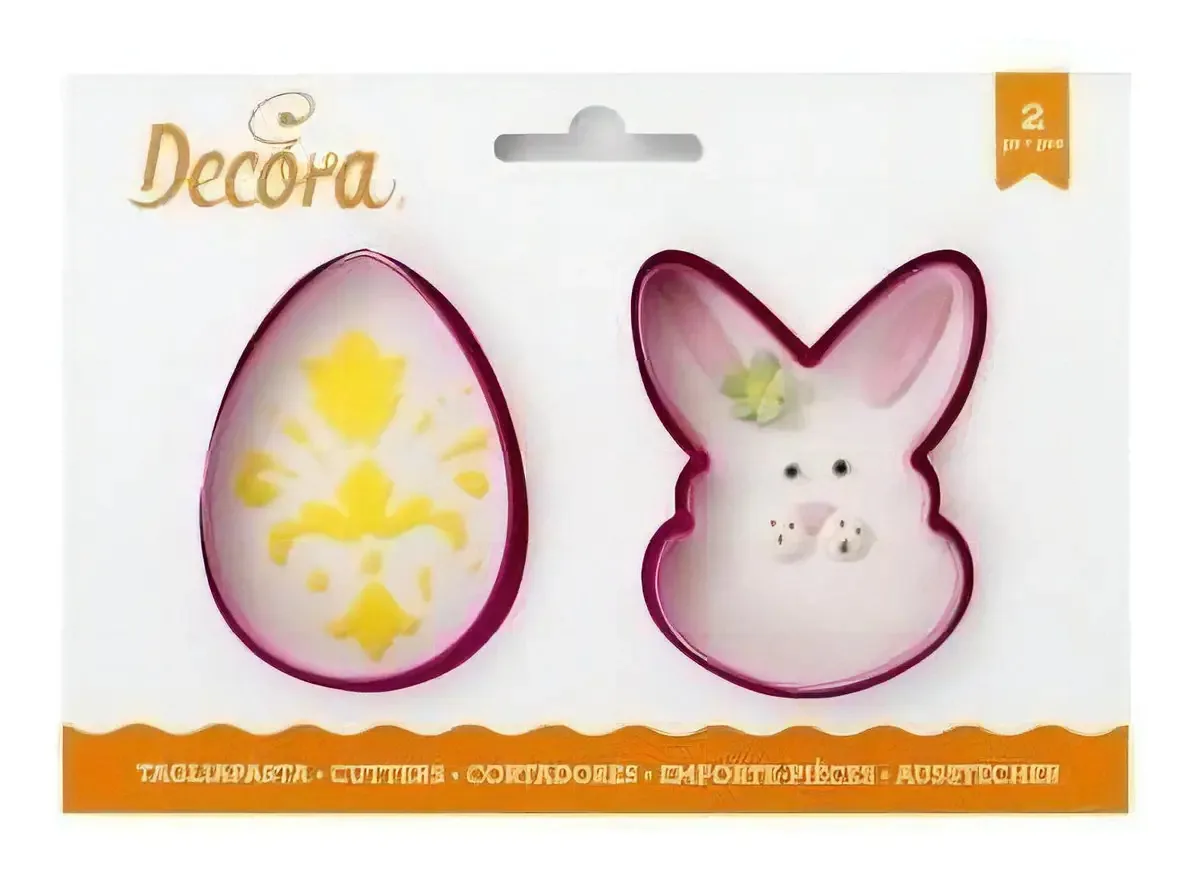 Cortador Biscoitos/massas Ovo E Coelho