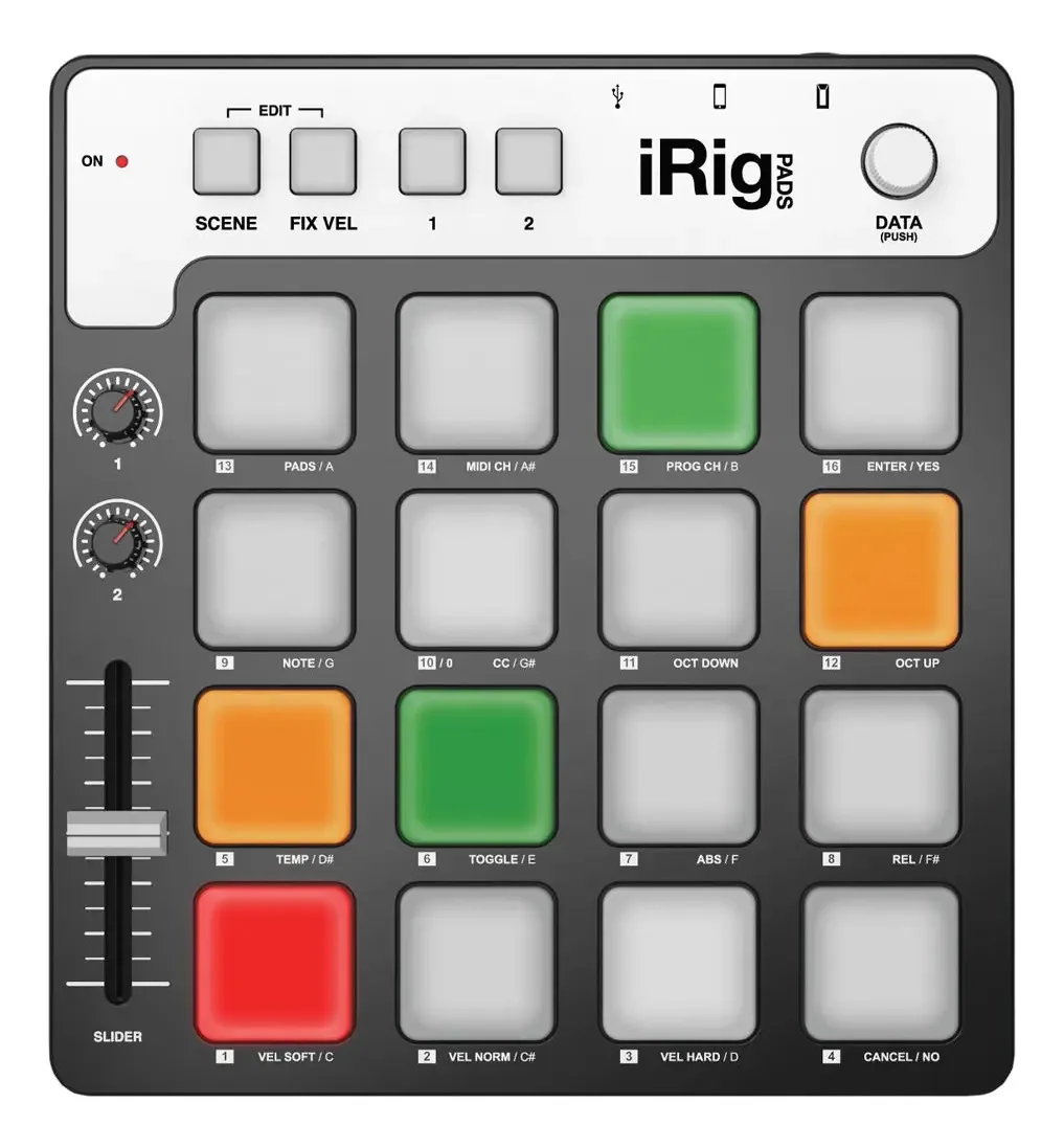 Controlador multimídia Midi Ik