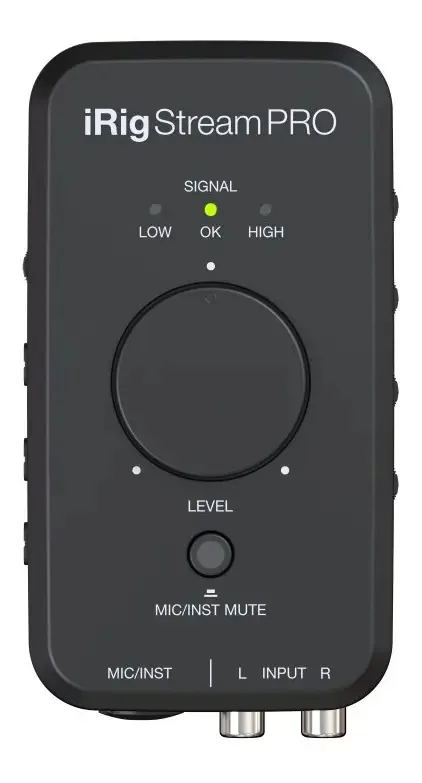 Interface Áudio iRig Stream Pro Preto IK Multimedia 24bit 96kHz USB