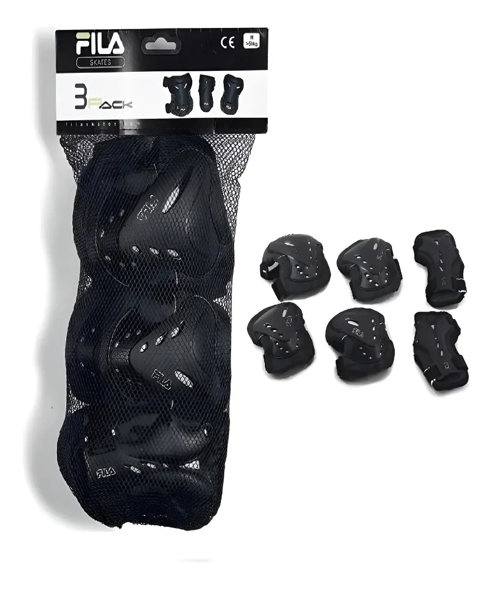 Kit Proteção Fila Patins Skate Bike Adulto gears