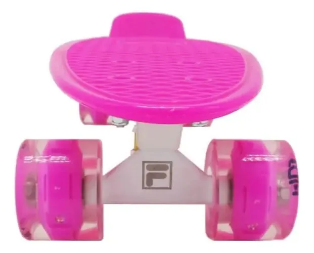 Skate Fila Penny Rodas Led Rosa