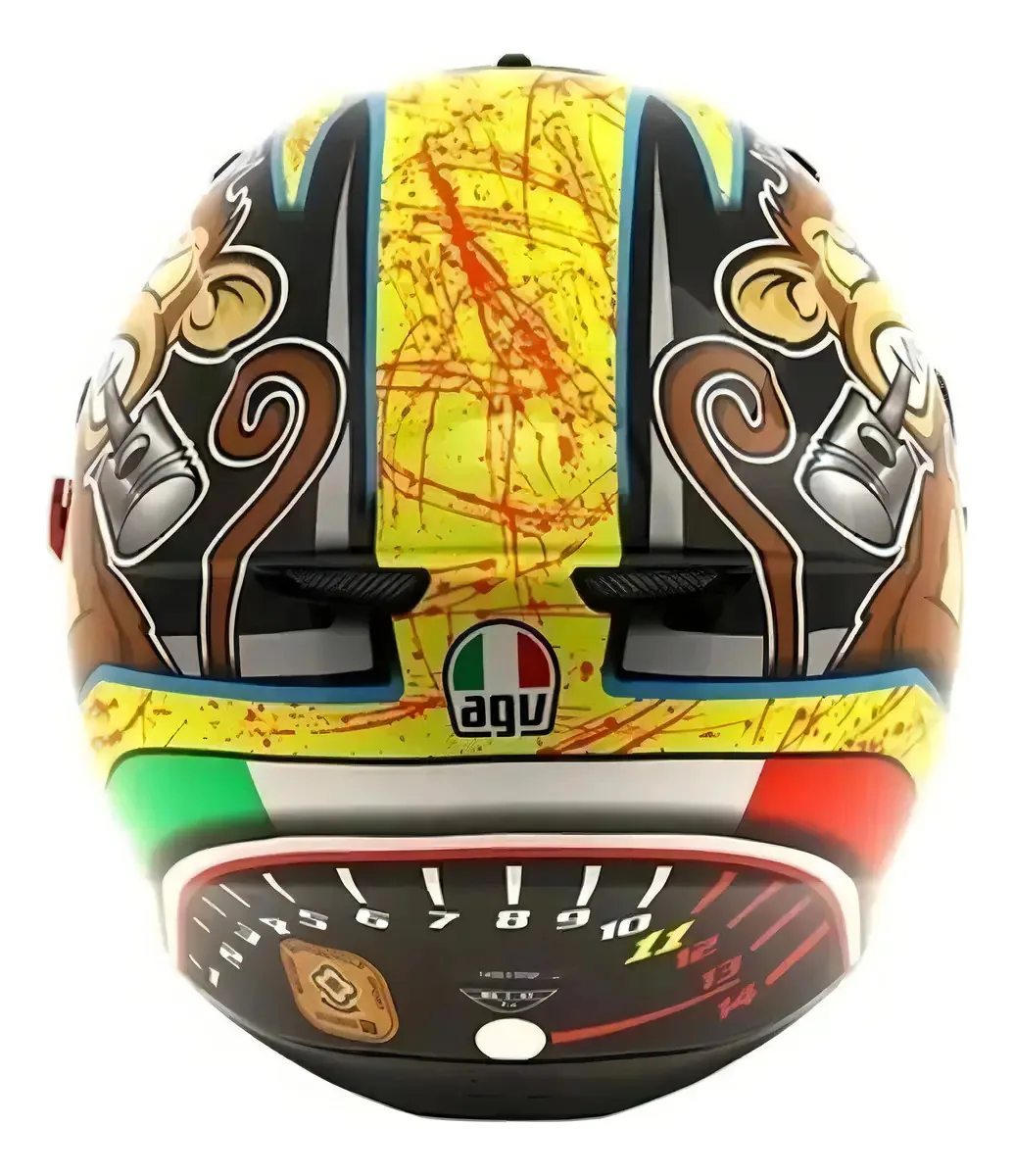 Capacete de motocicleta integral com viseira dupla Agv K3 Sv Bulega Bulega Design Capacete tamanho L