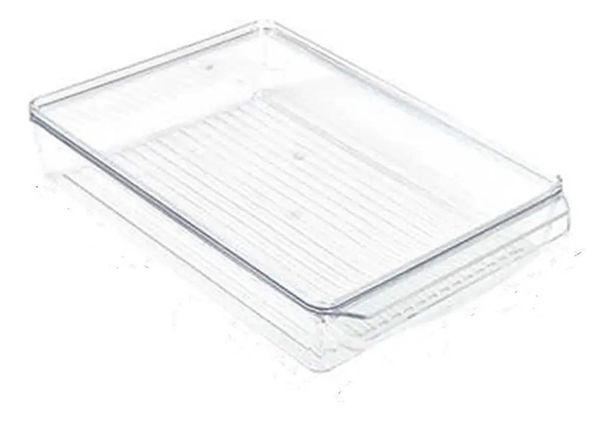 Organizador de geladeira de recipiente transparente para frutas e vegetais