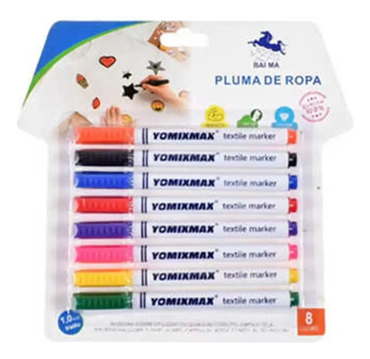 Marcador, penugem, marcador, marcador de roupas têxteis