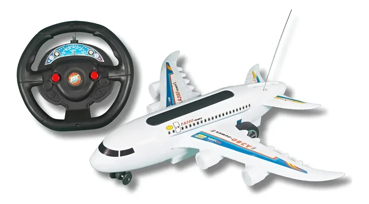 Avião de brinquedo de controle remoto 33x25cm