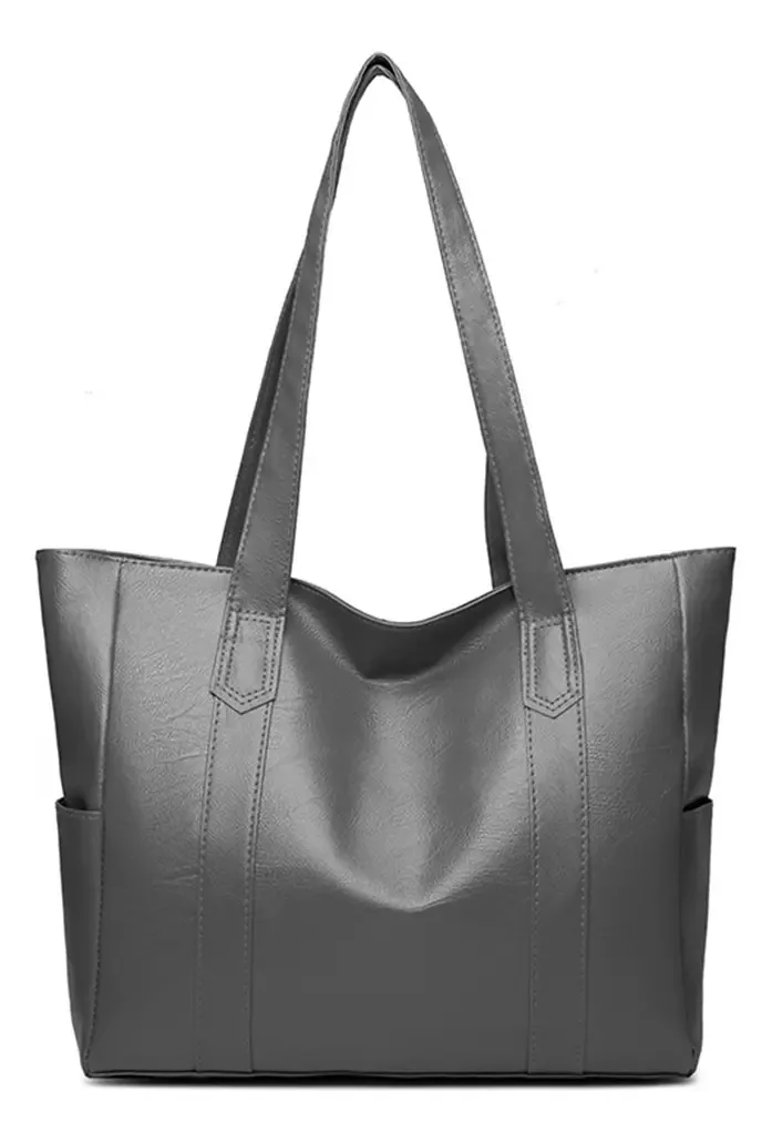Bolsas femininas Bolsas de ombro femininas elegantes de alta capacidade, cinza escuro, cor Mangue